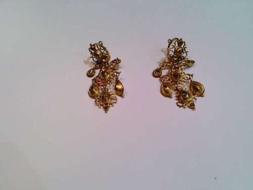 Brincos Ouro Amarelo Diamante