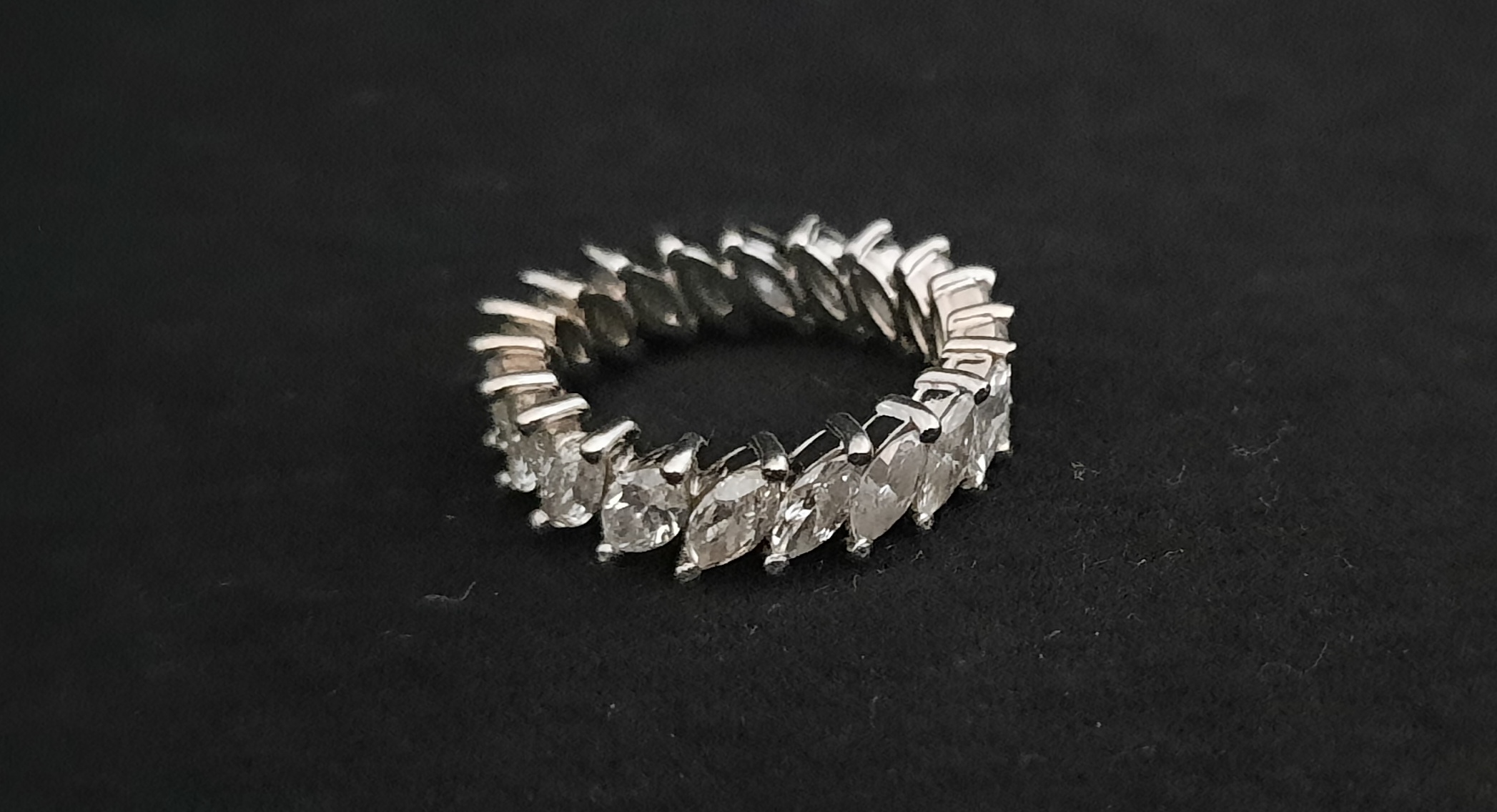 Aliança platina diamante