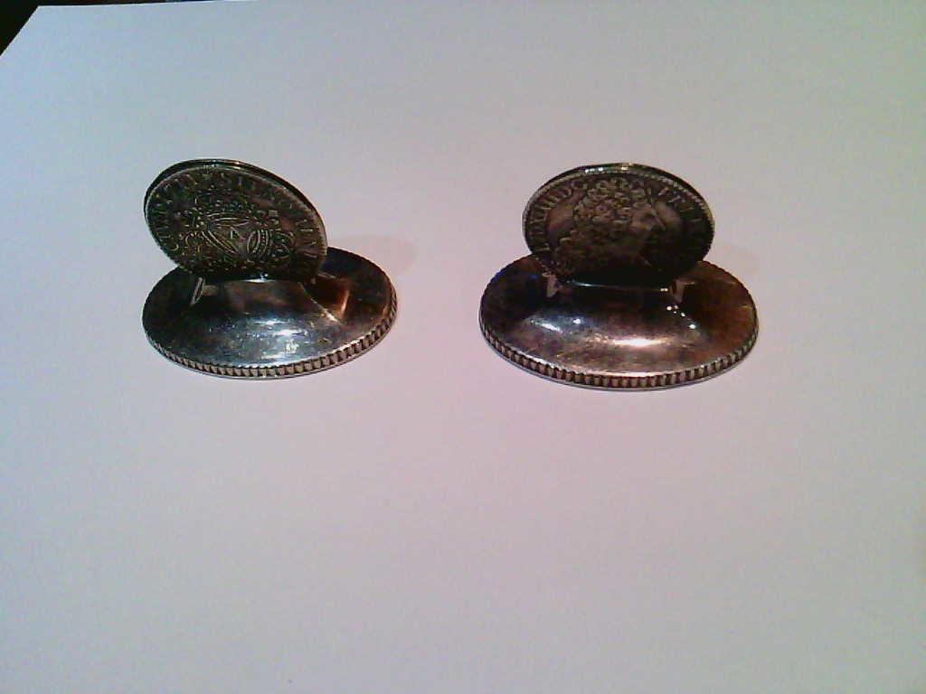 Par Marcadores Prata Francesa