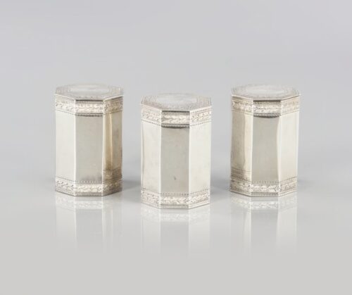 Caixa Octogonal Prata Águia Mergulhão