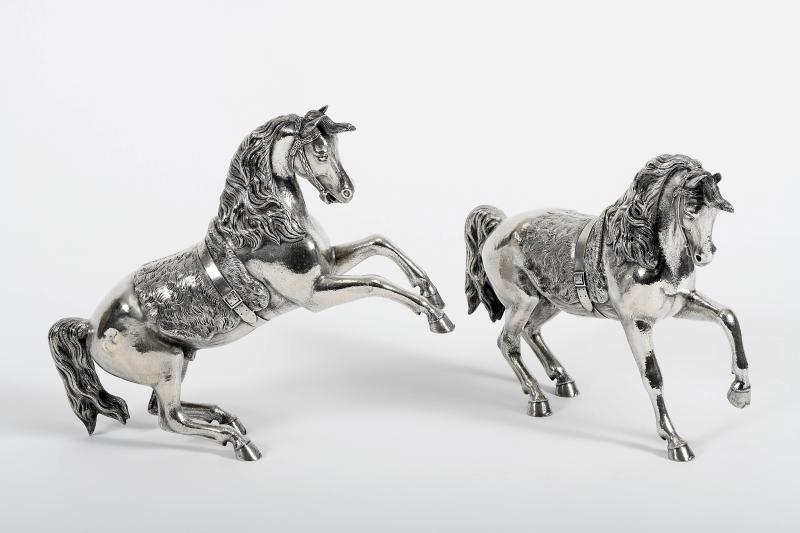 Escultura Prata Cavalo Luiz Ferreira