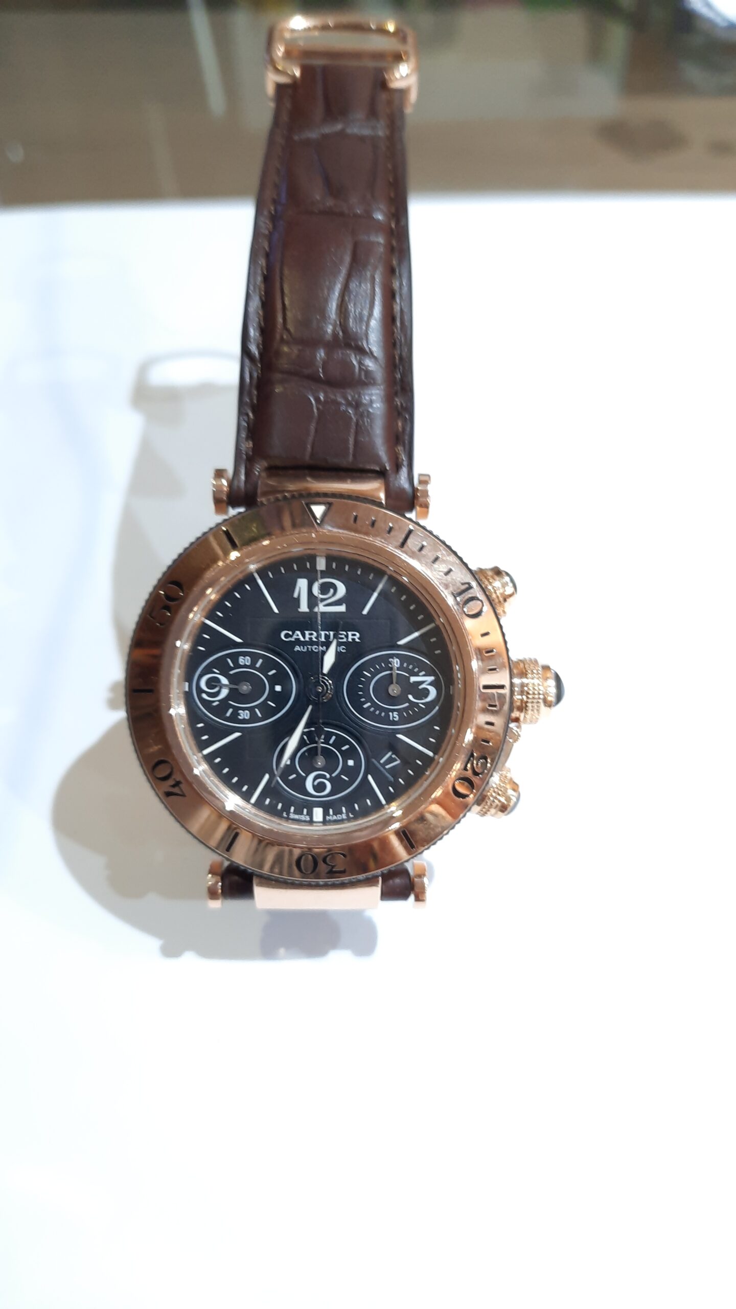 Relógio Pulso Cartier Pasha Seatimer Ouro