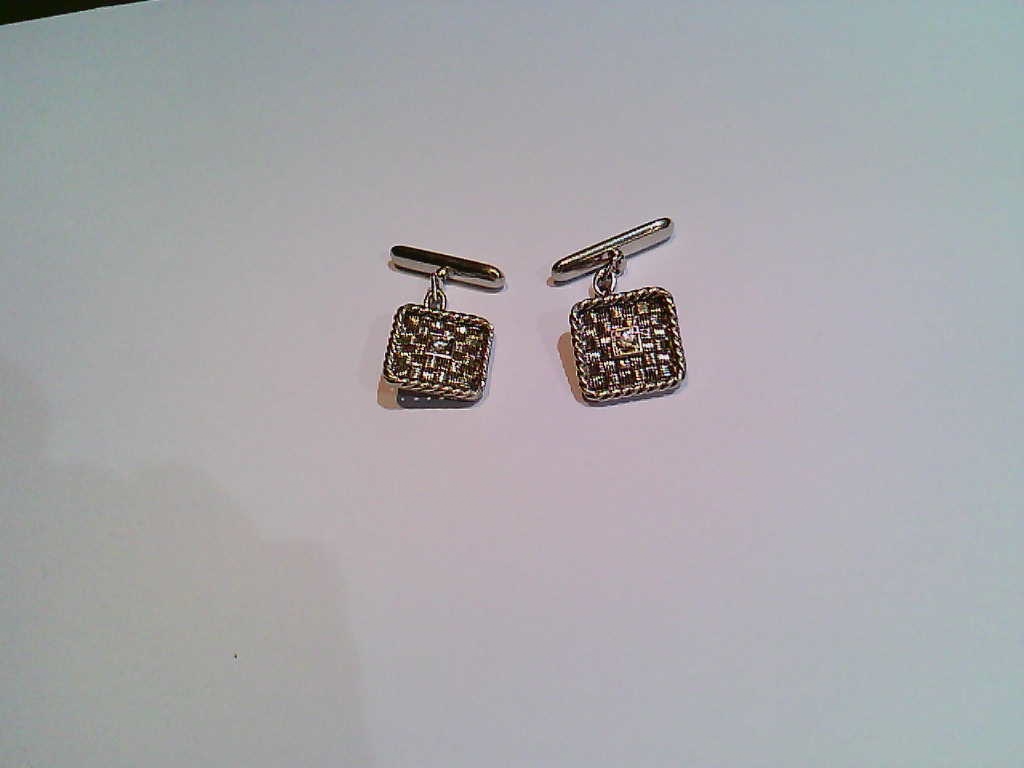 Par Botoes Punho Platina